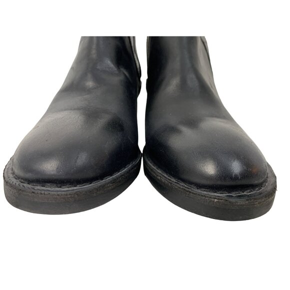 Rare VTG Fly London Womens Black Leather Ankle Boots Rear Zipper US 9 EUC 7915 - Picture 10 of 10